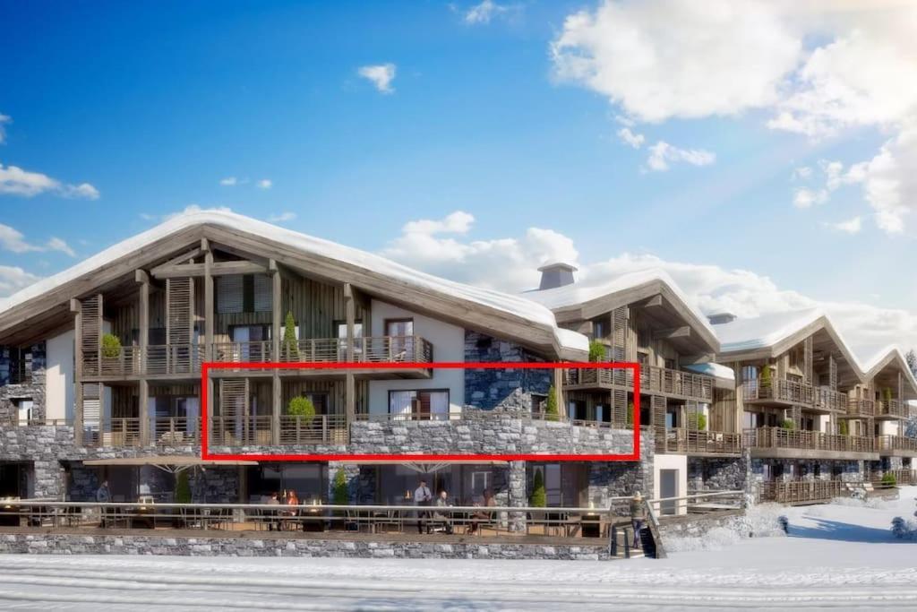 Appartement De Standing Plein Centre Station, 50M Des Pistes Les Gets Exterior foto