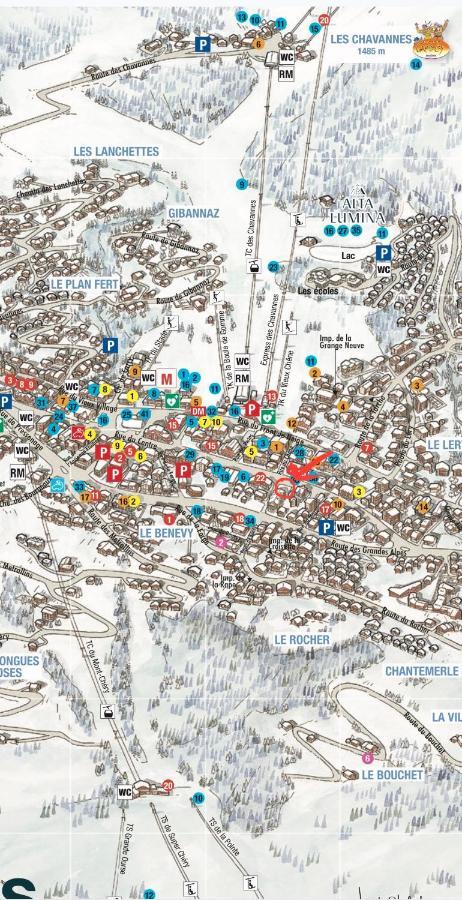 Appartement De Standing Plein Centre Station, 50M Des Pistes Les Gets Exterior foto